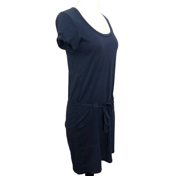 C&C California Navy Blue Pima Cotton T-shirt dress - Picture 3 of 6